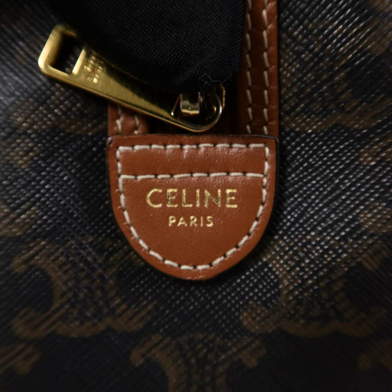 CELINE 塗層帆布Triomphe Small Boston手挽袋-5