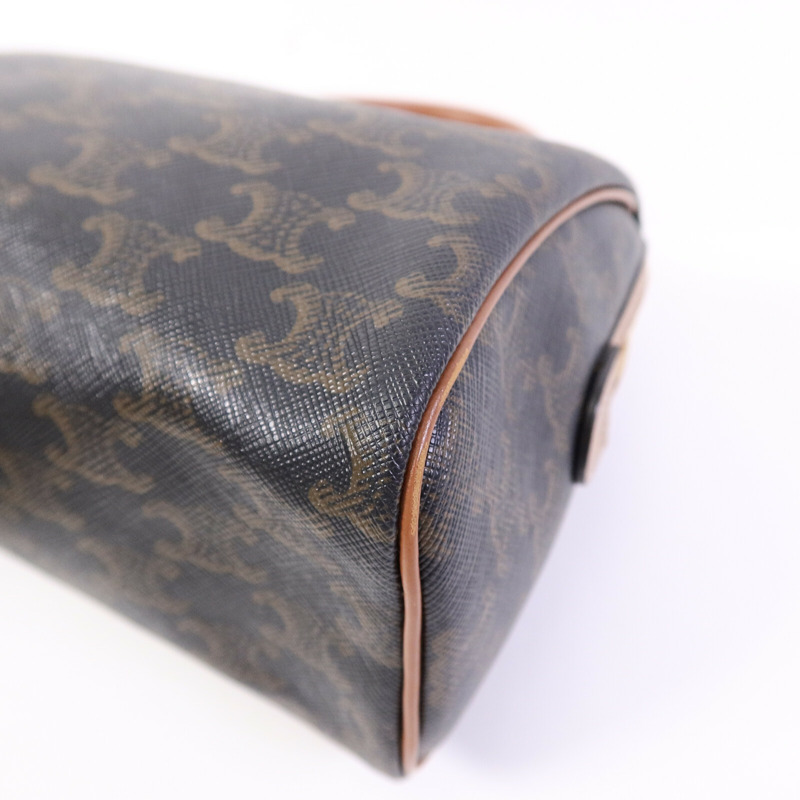 CELINE 塗層帆布Triomphe Small Boston手挽袋-10