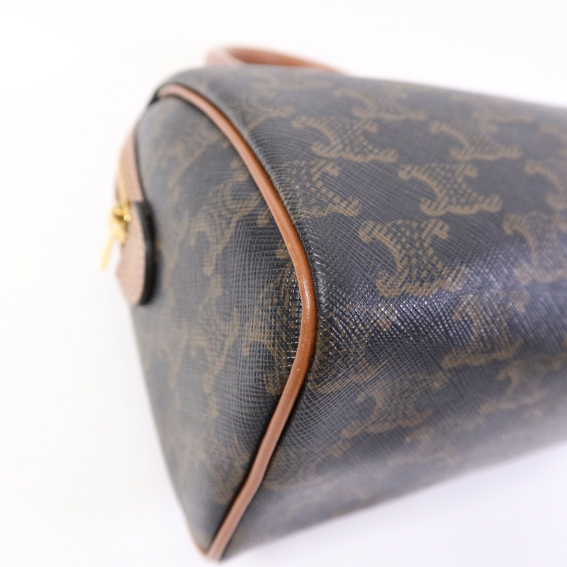 CELINE 塗層帆布Triomphe Small Boston手挽袋-11