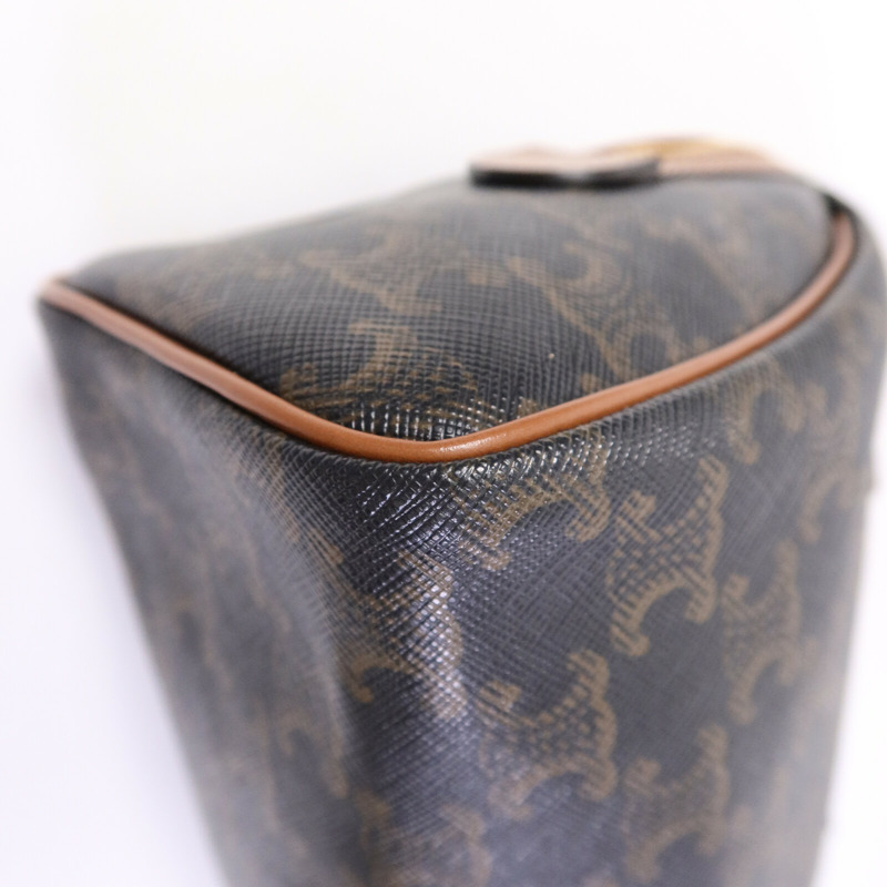CELINE 塗層帆布Triomphe Small Boston手挽袋-13