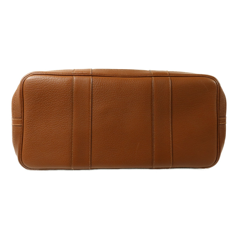 HERMES Negonda皮革Garden Party PM手挽袋Marron Fonce-3