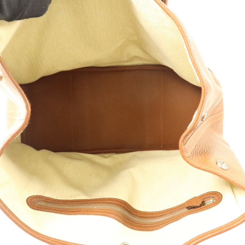 HERMES Negonda皮革Garden Party PM手挽袋Marron Fonce-4