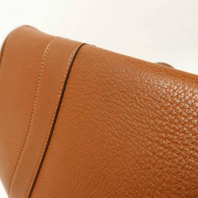 HERMES Negonda皮革Garden Party PM手挽袋Marron Fonce-11