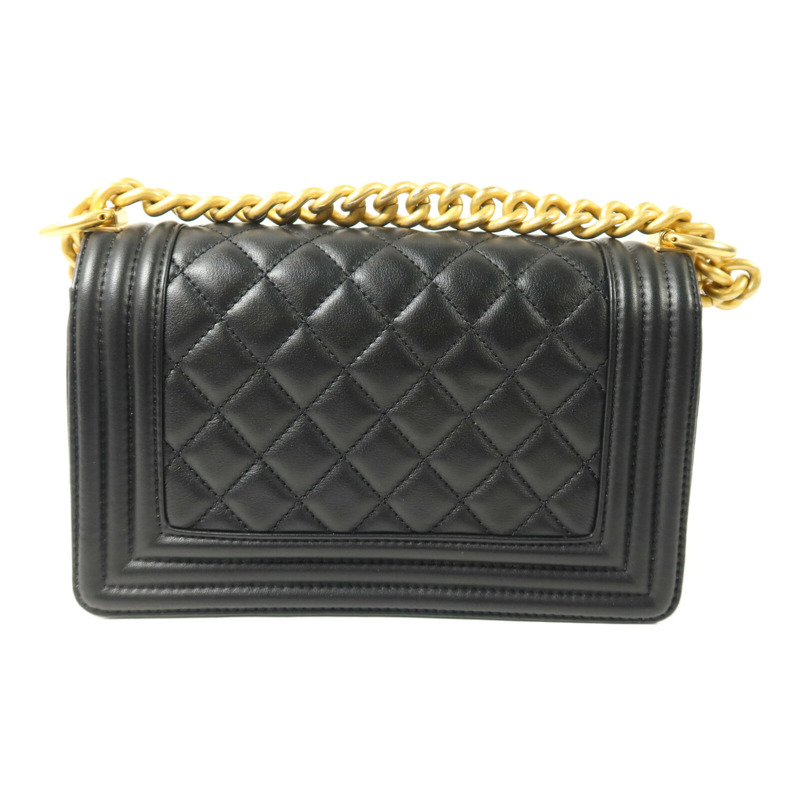 CHANEL 羊皮皮革Boy 20鏈帶肩背袋-2