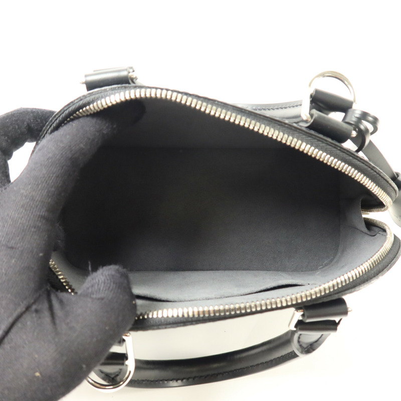 LOUIS VUITTON Epi Alma BB銀扣手挽肩背兩用袋-5