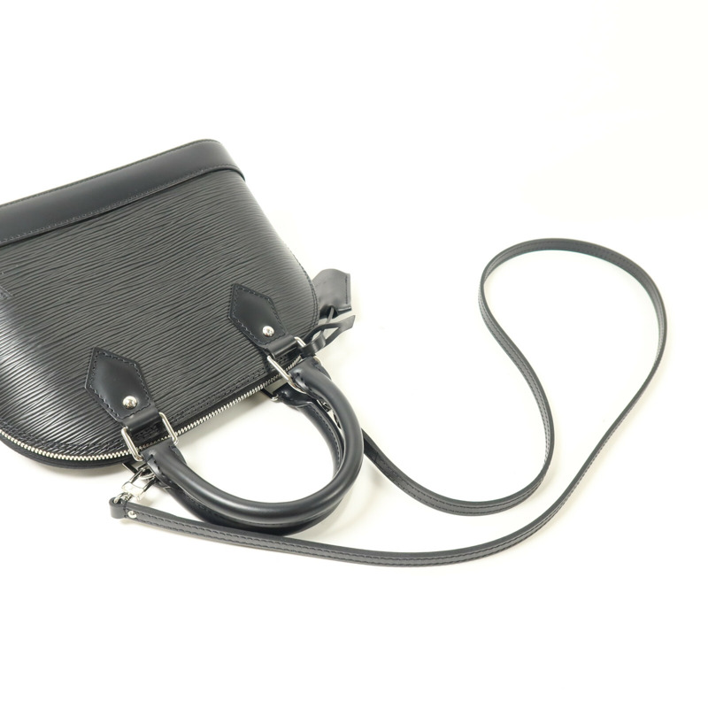 LOUIS VUITTON Epi Alma BB銀扣手挽肩背兩用袋-9