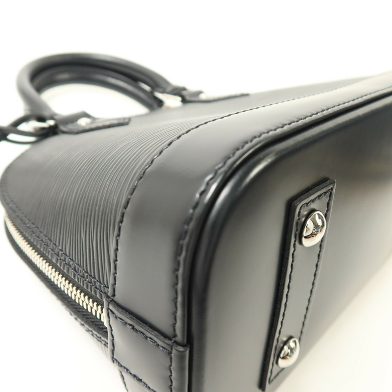 LOUIS VUITTON Epi Alma BB銀扣手挽肩背兩用袋-11