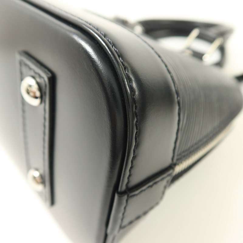 LOUIS VUITTON Epi Alma BB銀扣手挽肩背兩用袋-14