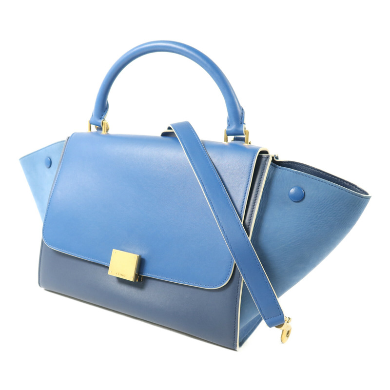 CELINE 牛皮皮革Trapeze Small手挽肩背兩用袋-1