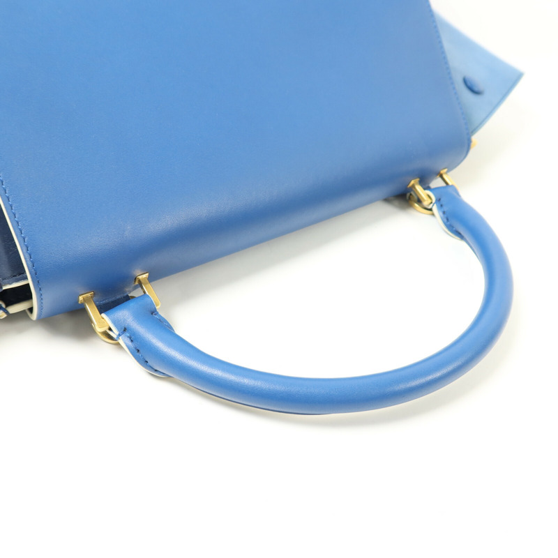 CELINE 牛皮皮革Trapeze Small手挽肩背兩用袋-7