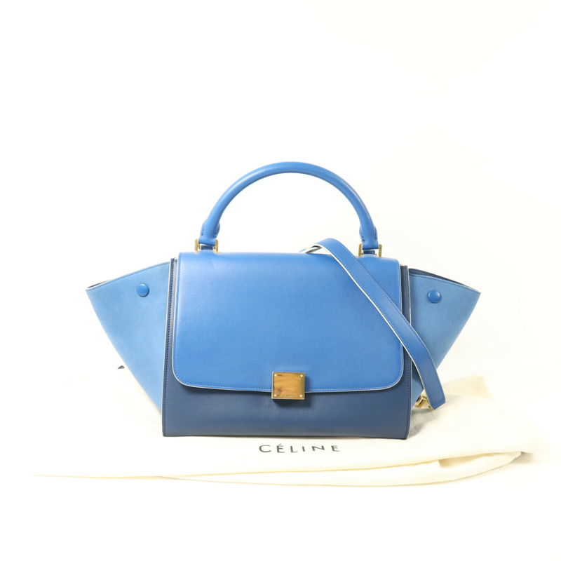 CELINE 牛皮皮革Trapeze Small手挽肩背兩用袋-9