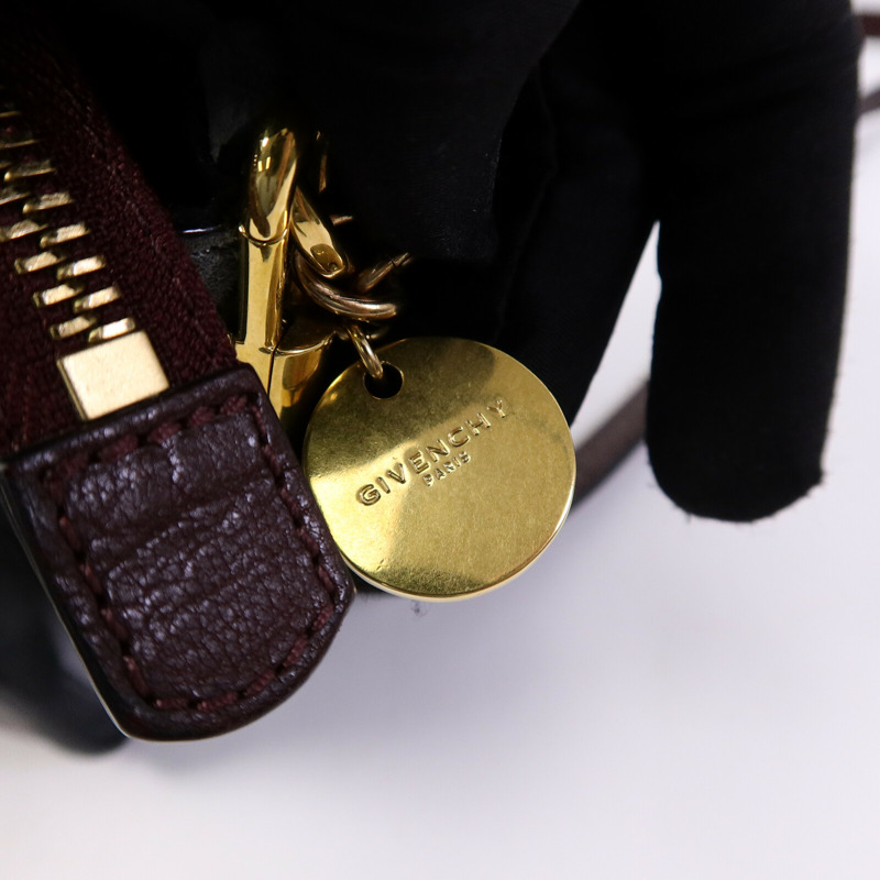 GIVENCHY 牛皮皮革Chain Shoulder鏈帶手挽肩背兩用袋-6