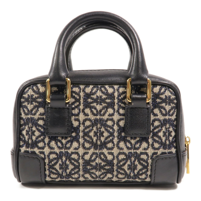 LOEWE 帆布Amazona Nano鏈帶手挽肩背兩用袋-1