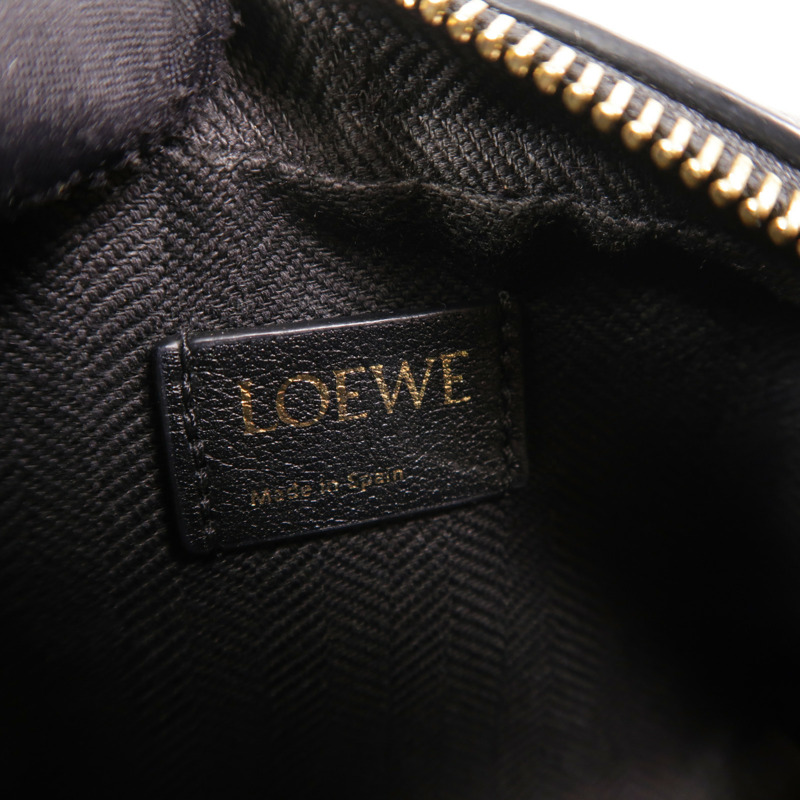 LOEWE 帆布Amazona Nano鏈帶手挽肩背兩用袋-5