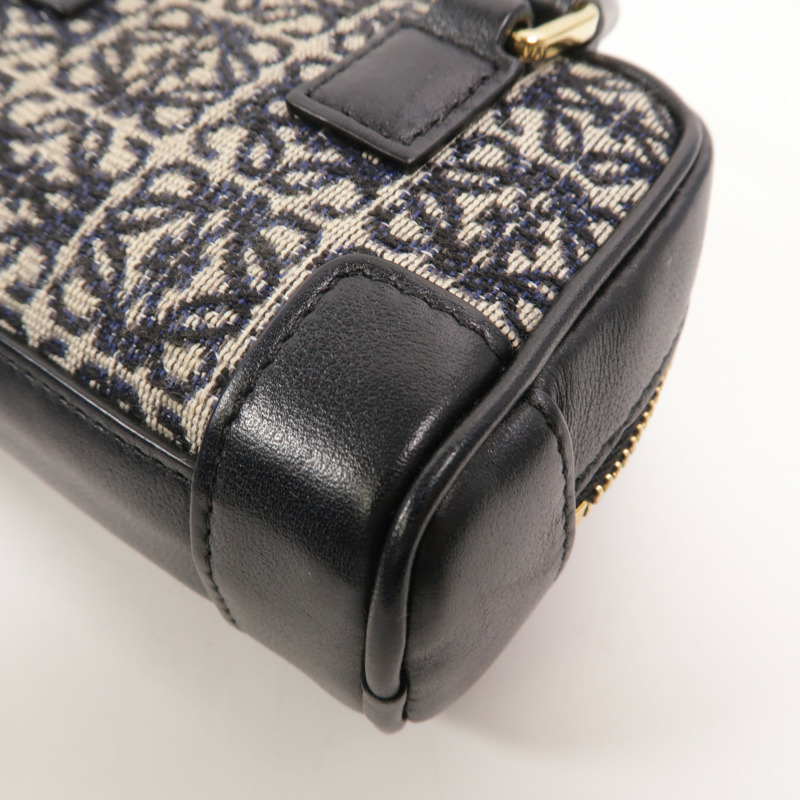 LOEWE 帆布Amazona Nano鏈帶手挽肩背兩用袋-9