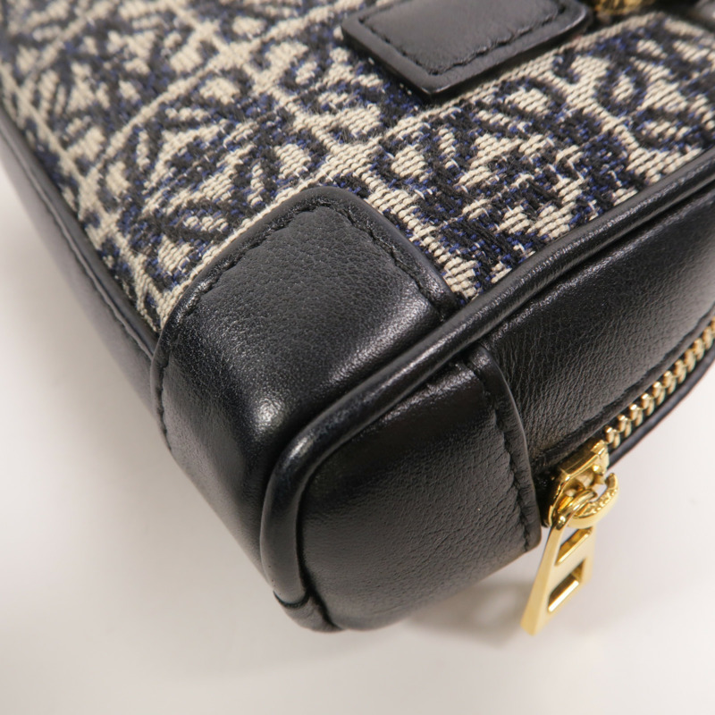 LOEWE 帆布Amazona Nano鏈帶手挽肩背兩用袋-11