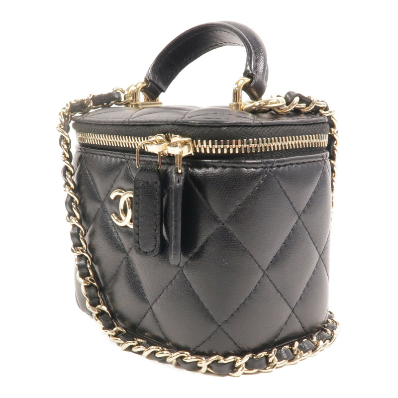CHANEL 羊皮皮革Mini Vanity Case手挽肩背兩用袋-2