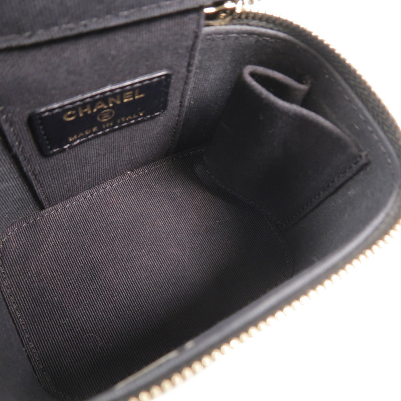 CHANEL 羊皮皮革Mini Vanity Case手挽肩背兩用袋-4