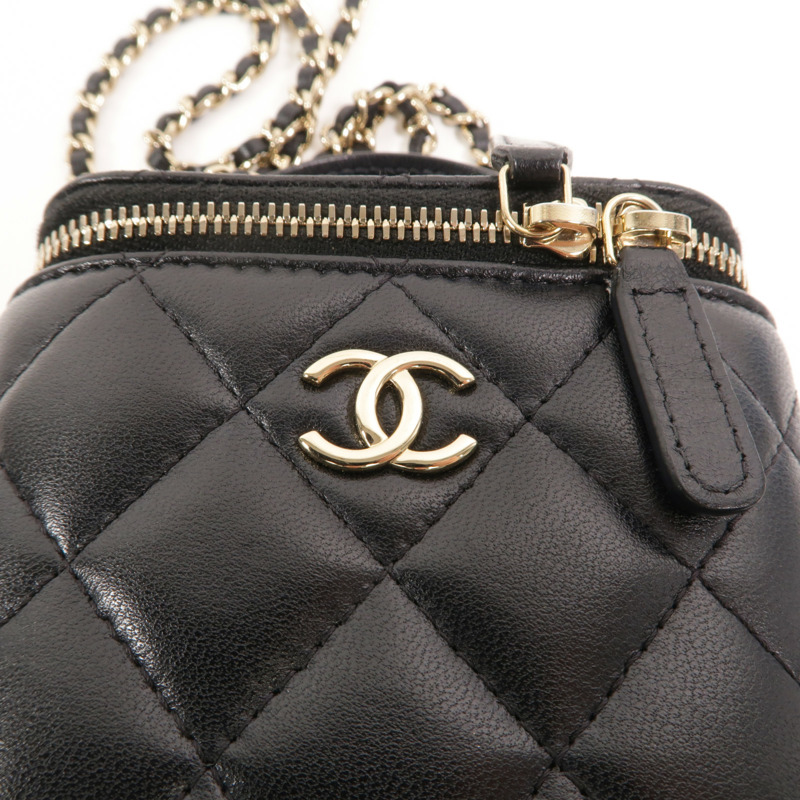 CHANEL 羊皮皮革Mini Vanity Case手挽肩背兩用袋-8