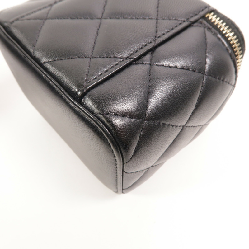 CHANEL 羊皮皮革Mini Vanity Case手挽肩背兩用袋-12