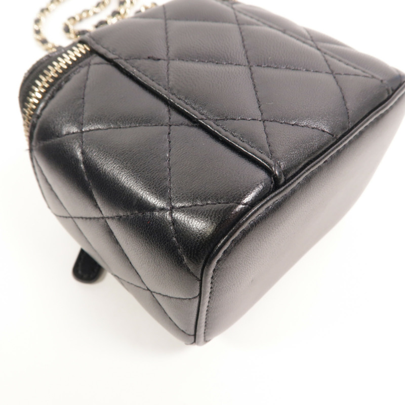 CHANEL 羊皮皮革Mini Vanity Case手挽肩背兩用袋-13