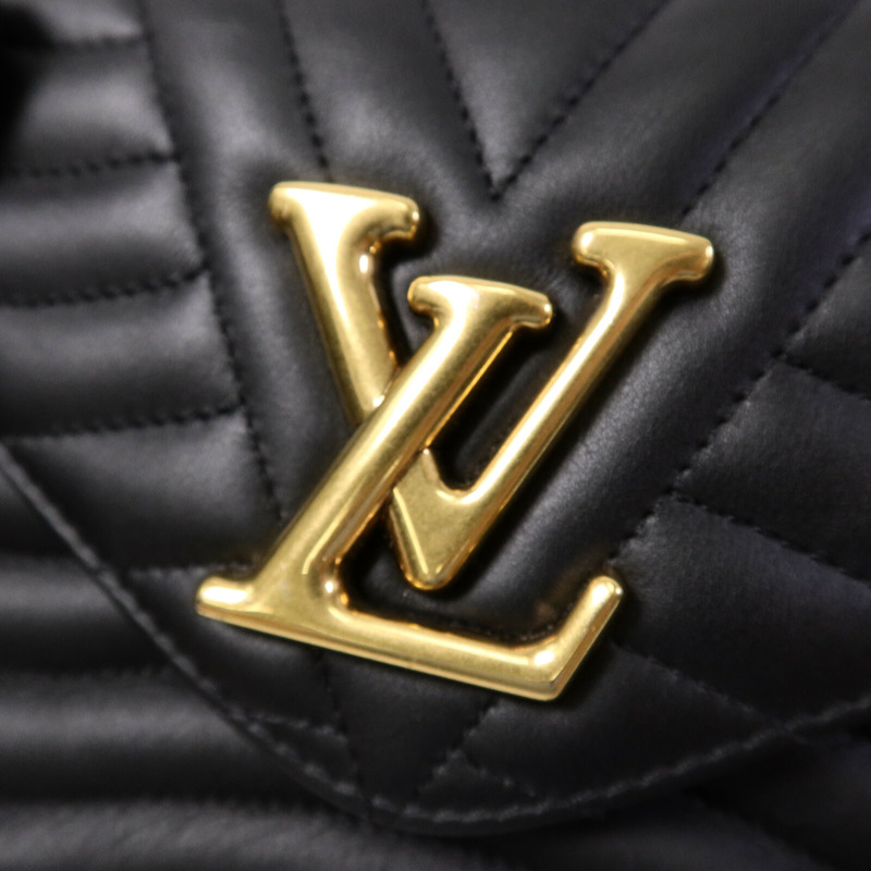 LOUIS VUITTON 牛皮皮革New Wave Chain MM鏈帶手挽肩背兩用袋-6