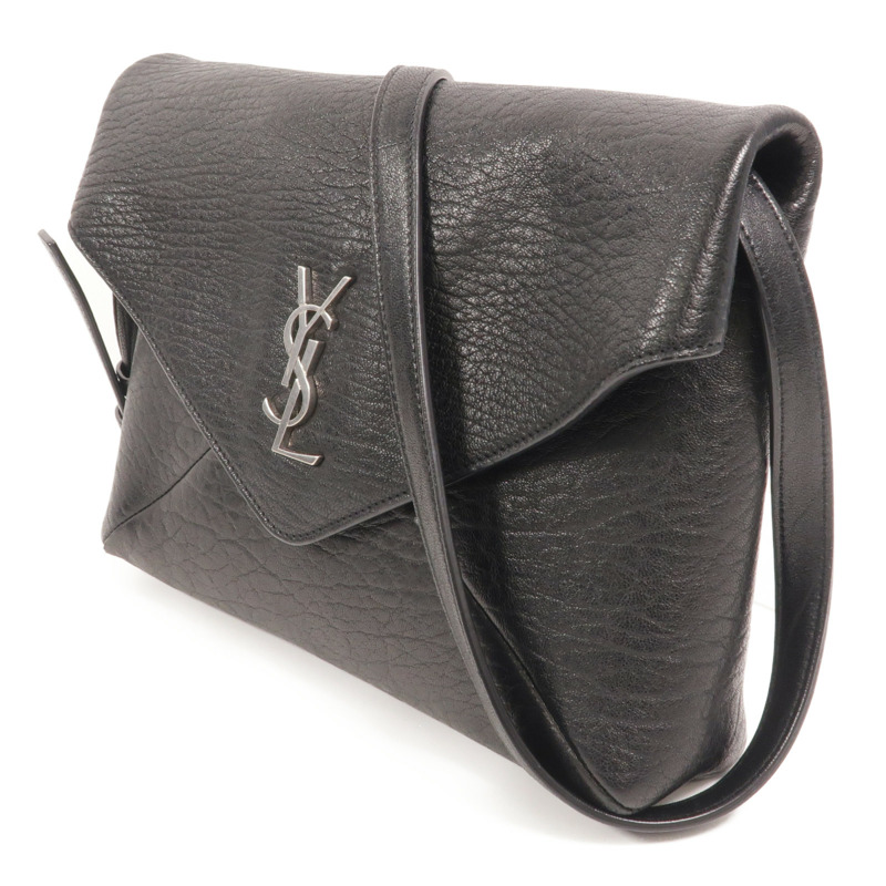 SAINT LAURENT 羊皮皮革Cassandra Envelope Messenger肩背袋-2