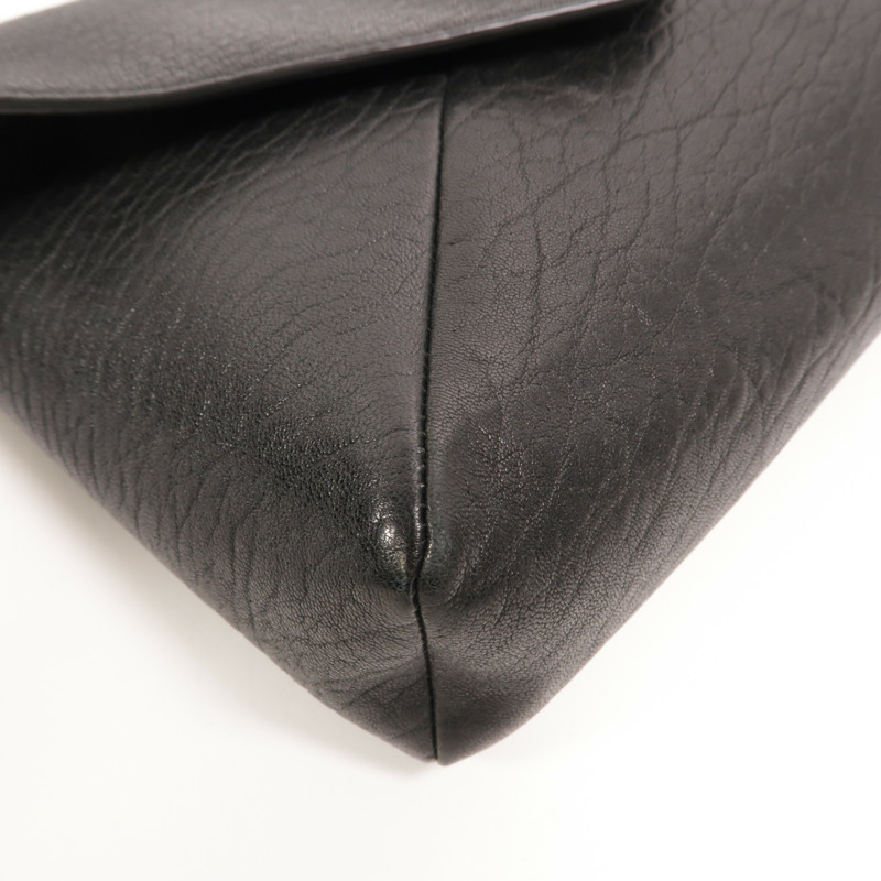 SAINT LAURENT 羊皮皮革Cassandra Envelope Messenger肩背袋-12