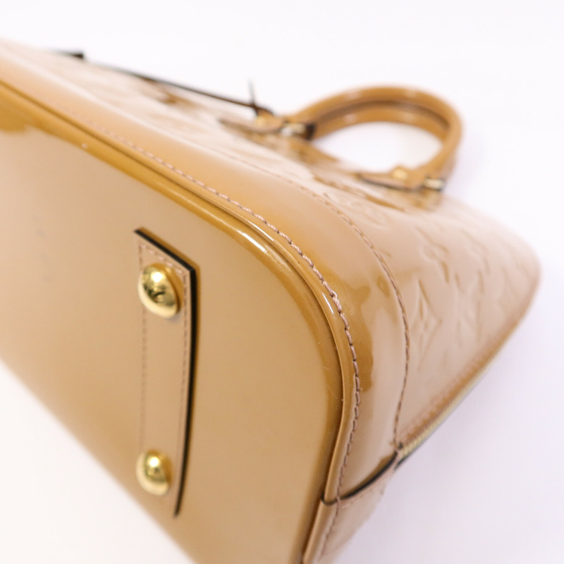 LOUIS VUITTON Monogram Vernis Alma PM手挽袋-9
