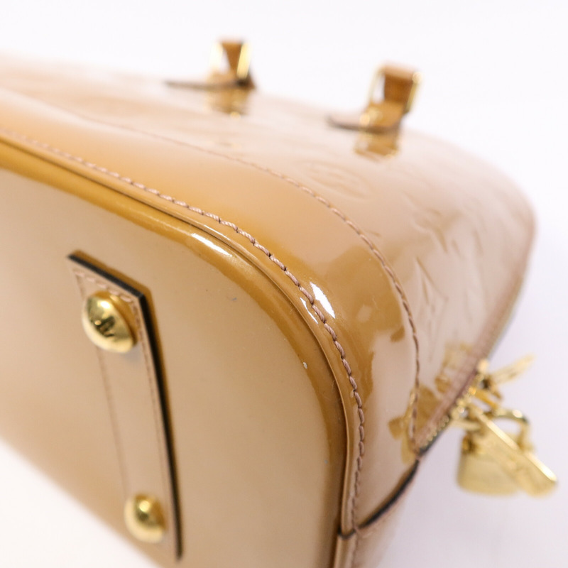 LOUIS VUITTON Monogram Vernis Alma PM手挽袋-11