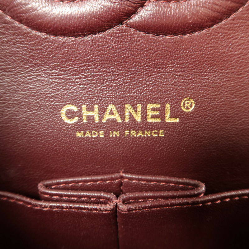 CHANEL 牛皮皮革Classis 25鏈帶肩背袋-5