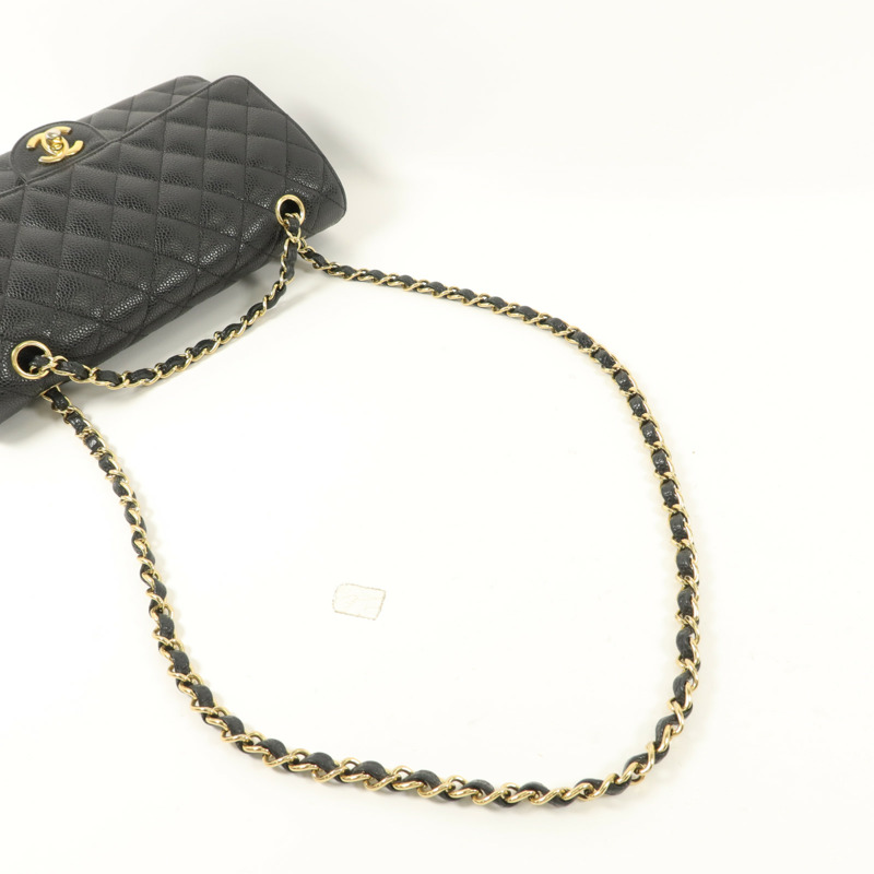 CHANEL 牛皮皮革Classis 25鏈帶肩背袋-7