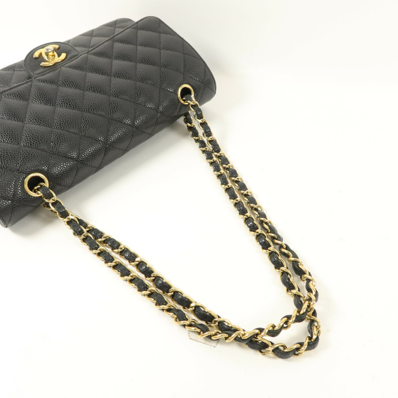 CHANEL 牛皮皮革Classis 25鏈帶肩背袋-8