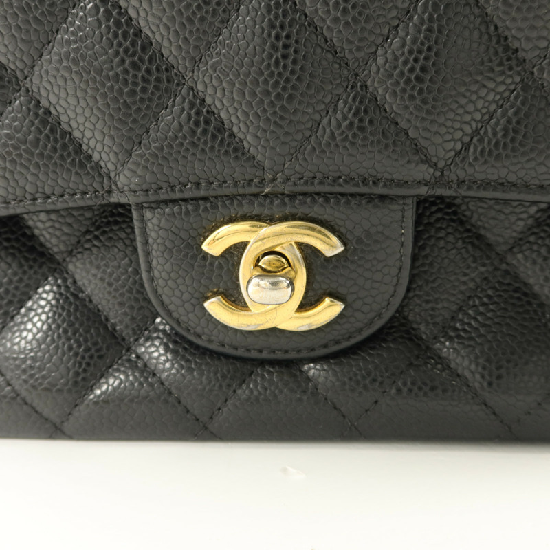 CHANEL 牛皮皮革Classis 25鏈帶肩背袋-10