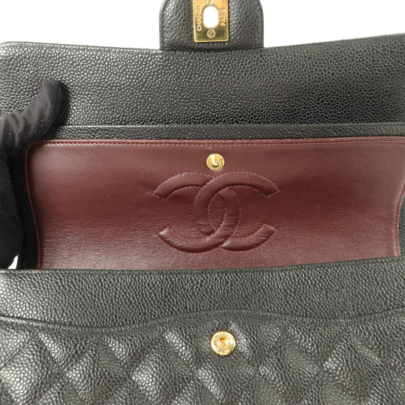 CHANEL 牛皮皮革Classis 25鏈帶肩背袋-11