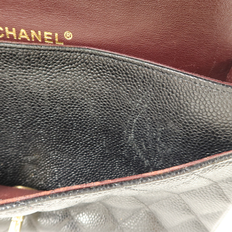 CHANEL 牛皮皮革Classis 25鏈帶肩背袋-19