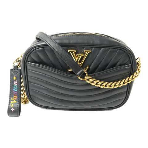 LOUIS VUITTON 牛皮皮革New Wave Camera Bag鏈帶肩背袋