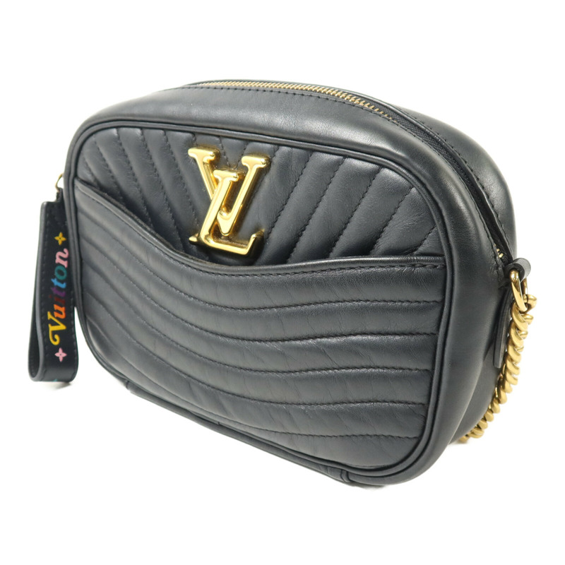 LOUIS VUITTON 牛皮皮革New Wave Camera Bag鏈帶肩背袋-1