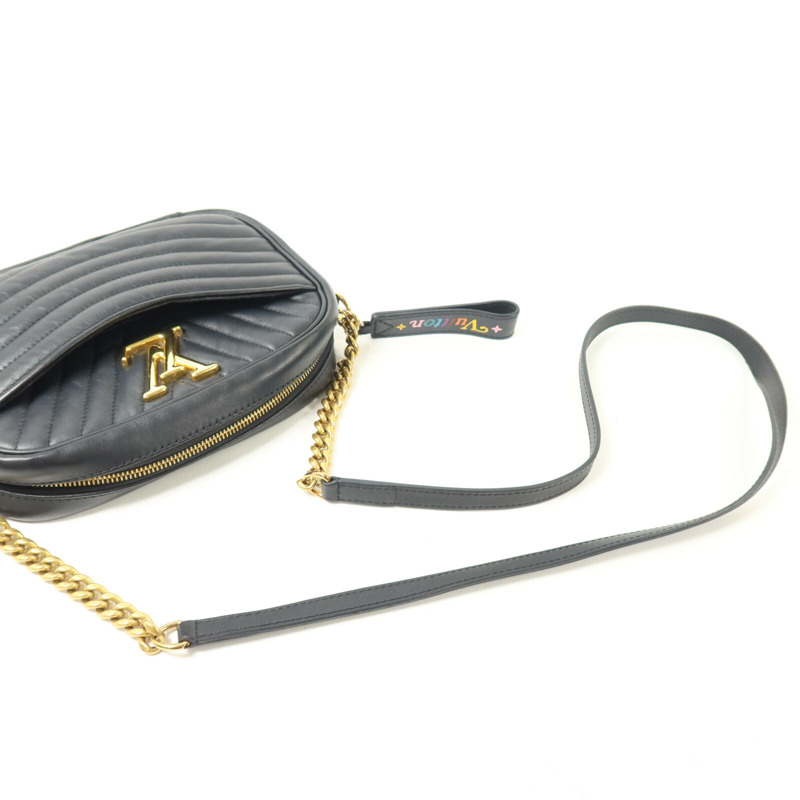 LOUIS VUITTON 牛皮皮革New Wave Camera Bag鏈帶肩背袋-8