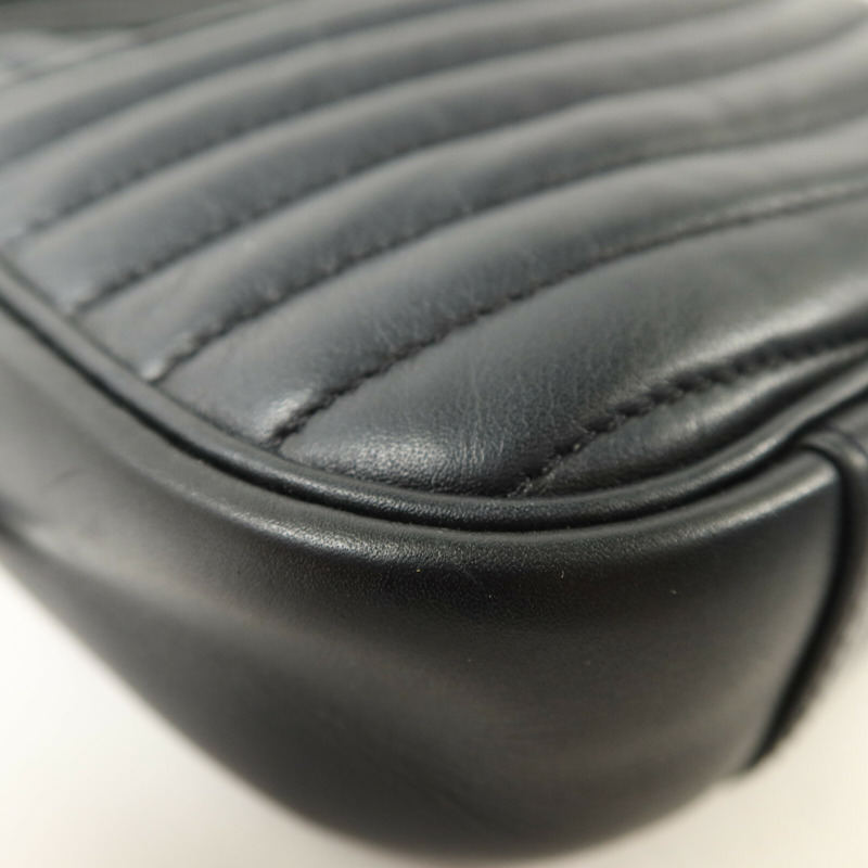 LOUIS VUITTON 牛皮皮革New Wave Camera Bag鏈帶肩背袋-9