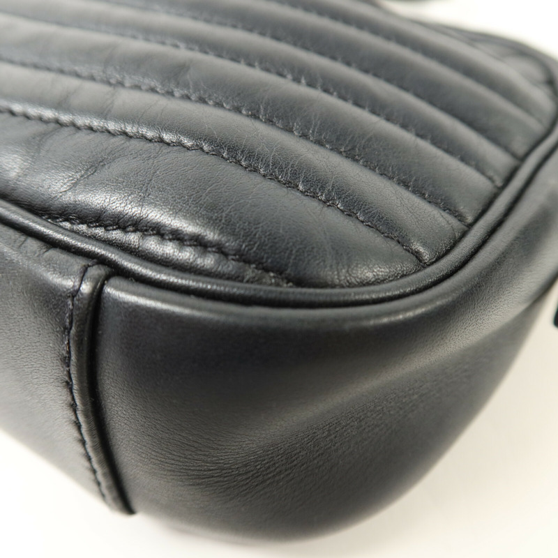 LOUIS VUITTON 牛皮皮革New Wave Camera Bag鏈帶肩背袋-10