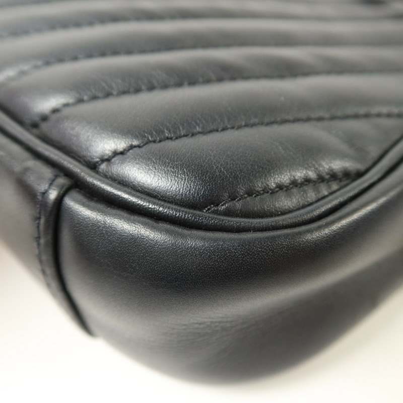 LOUIS VUITTON 牛皮皮革New Wave Camera Bag鏈帶肩背袋-12