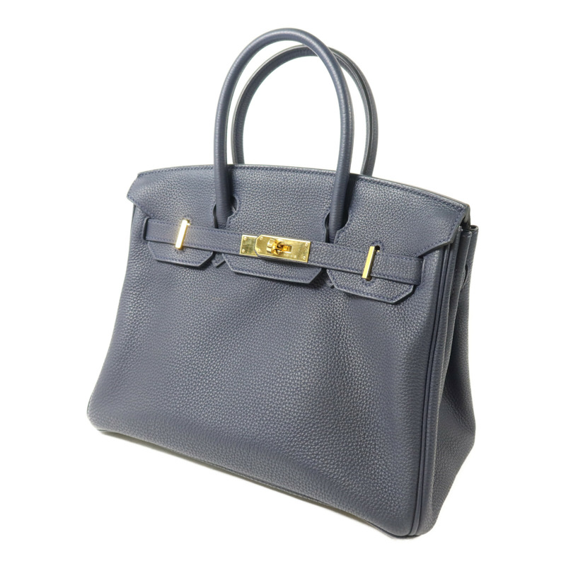 HERMES Togo皮革Birkin 30手挽袋Bleu Nuit-1