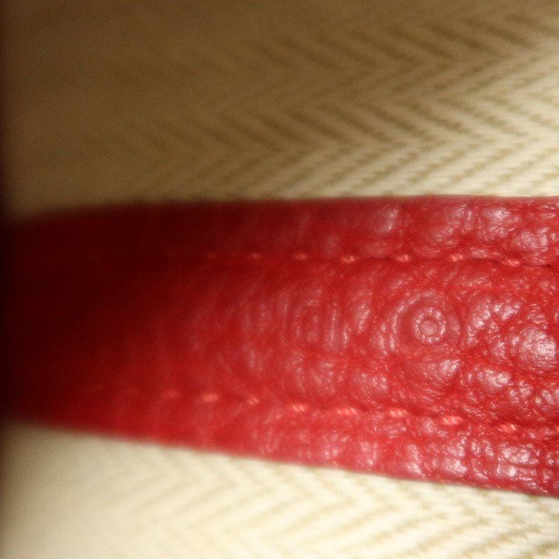 HERMES Negonda皮革Garden Party TPM手挽袋Rouge Piment-6