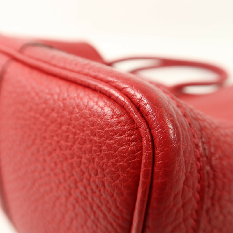 HERMES Negonda皮革Garden Party TPM手挽袋Rouge Piment-13