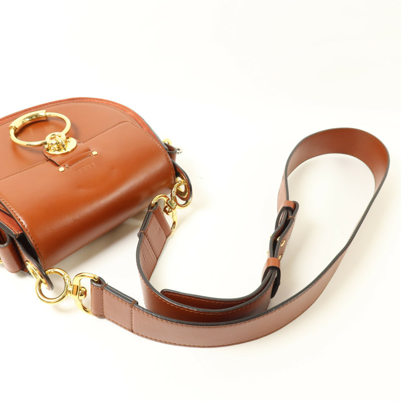 Chloe 牛皮皮革Small Tess Bag手挽肩背兩用袋-9