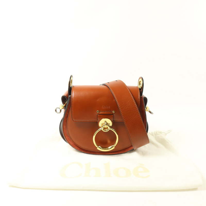 Chloe 牛皮皮革Small Tess Bag手挽肩背兩用袋-10