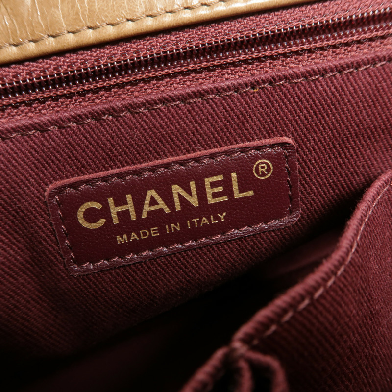 CHANEL 牛皮皮革Chain Shoulder手挽肩背兩用袋-5