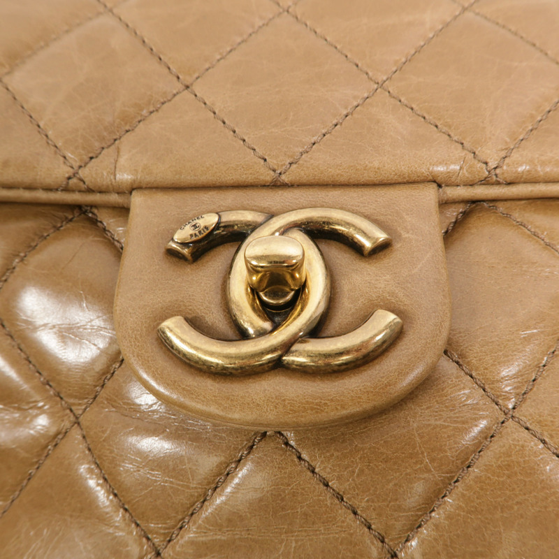 CHANEL 牛皮皮革Chain Shoulder手挽肩背兩用袋-8