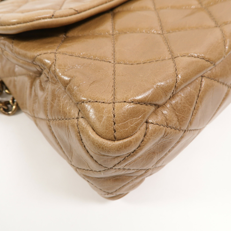 CHANEL 牛皮皮革Chain Shoulder手挽肩背兩用袋-11